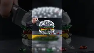 Glass Burger Cutting ASMR ✨🍔 #asmr #ai #aiart #aiasmr #asmrsounds #cracking