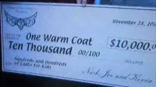 Jonas Brothers Donate $10,000 to One Warm Coat 28th November