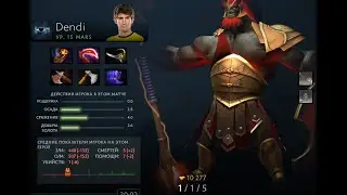 Dendi Mars Gameplay B8 VS Vp Prodigy #2