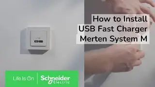 How to Install the Merten M High Power USB Socket | Schneider Electric Support