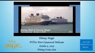 Disney Magic PTZtv Port Canaveral Webcam October 3, 2025