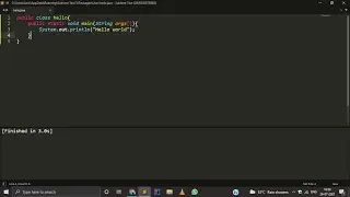 Java Tutorial-1 Installing JDK and Sublime text 4