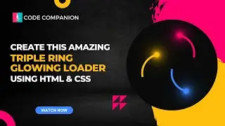 Create An Animated Triple Ring Glowing Loader Using HTML And CSS | CSS Loader Animation Tutorial