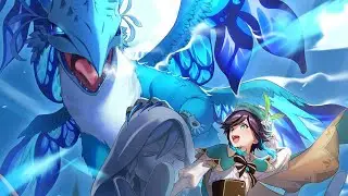Genshin Impact Gameplayer// Prólogo: acto 3 Canción del Dragón y La Libertad 🐉🩵🎶❤️‍🩹