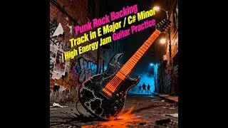 Punk Rock Backing Track in E Major / C# Minor | High Energy Jam Guitar Practice