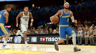 NBA 2K26 MyCareer - 75 PTS WARRIORS vs BUCKS | 2nd Half | Gameplay | DJ DIXON PG#11 #warriors