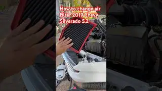 How to change air filter 2019 Chevy Silverado #automotive