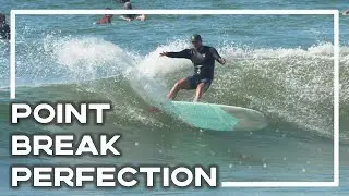 Taylor Jensen Surfing A Perfect Point Break On The TJ Hull Rider 🏄&zwj;♂️ | Stoked For Travel