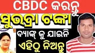 ଘରେ ବସି ସୁଭଦ୍ରା ର CBDC ରେଜିଷ୍ଟର କରନ୍ତୁ ✅How to Subhadra Yojana CBDC WALLET registration CBDC MSZ