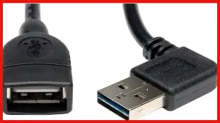 Tripp Lite Universal Reversible USB 2 0 Hi Speed Extension Cable Reversible Right  Left Angle A to
