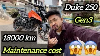 DUKE 250 GEN 3 &ndash; 18,000 KM SERVICE COST 😱 | Shocking Maintenance Truth After 1.8 Years! 💸