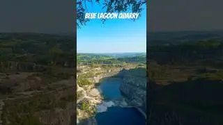 Blue lagoon quarry 😮 #explore #adventure #uk #mine #quarry #abandoned #hidden #lagoon #urbex