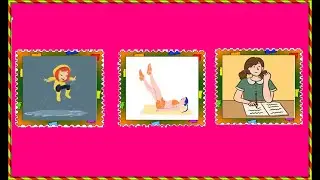 Deutsch lernen: ein Spiel  - Verben / Schwupps, was fehlt? - game