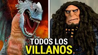 Todos Los VILLANOS en Cómo Entrenar a tu Dragón