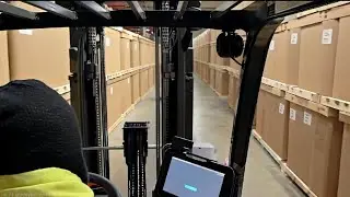 Smooth Forklift POV | Warehouse Logistics in Motion