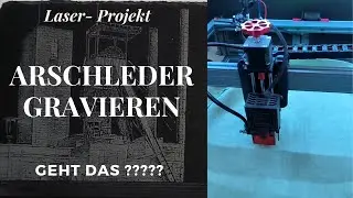 Leder Arschleder gravieren mit 10 Watt Laser, Geht das? #bergbau #steigerlied