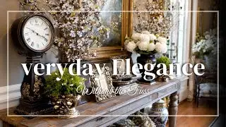 Styling a Rustic Console Table with Vintage Glam Decor for Effortless Everyday Elegance