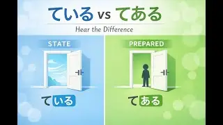 Hear the Difference: ている vs てある — Natural State vs Prepared State | Listening Quiz