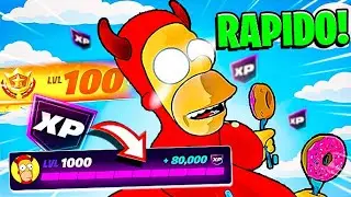 😱 COMO GANHAR MUITO XP no FORTNITE na NOVA TEMPORADA SIMPSONS! / Desmentindo Mapas#1