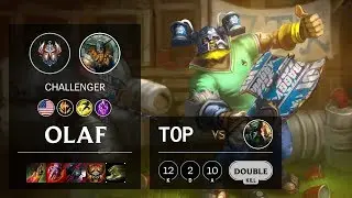 Olaf Top vs Gangplank - NA Challenger Patch 10.12