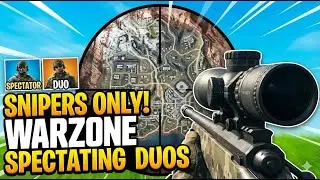 Spectating Warzone duos Snipers only!!