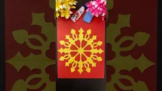 How to Make a Beautiful Paper Snowflake | Easy Paper Cutting Art Tutorial #snowflakes #diwali