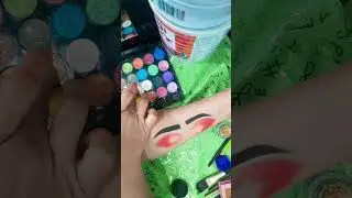 Natural red or golden Eyes in Makeup tutorial/Makeup