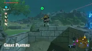 Climbing Great Plateau in Breath of the Wild