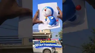 3D art Wark doremon 1💙💙 #shortfeed #art #drawling #shorts #3dart