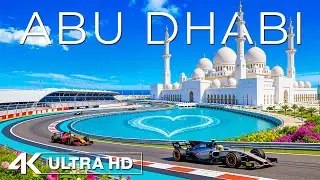 Abu Dhabi 4K 🏎️ Deep Voyage | Luxury City, Grand Mosque & Desert Coast Escape