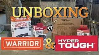 Распаковка нового вращающегося инструмента Warrior 12 В и набора ударных дрелей и шуруповертов Hyper Tough 12 В BL