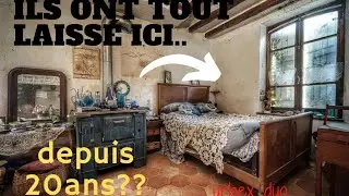 LA VIE s'est arrêtée ICI en LAISSANT tout sur place...URBEX..