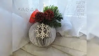 Tutorial Pallina natalizia di carta
