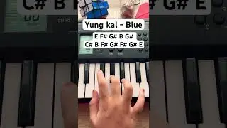 Yung kai - Blue (piano tutorial) #piano #simplypiano #music #pianotutorial #blue #song #easy