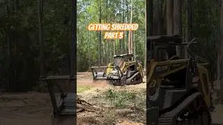 Shredding a 8&rdquo; Tree ​⁠Fast @Shearex HM70-SR Mulching Head
