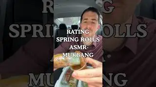 Rating Spring Rolls ASMR 🥢😳 Super Crunchy Mukbang &mdash; So Satisfying!