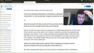 Обзор заявки YCombinator Tooladviser. Часть 2