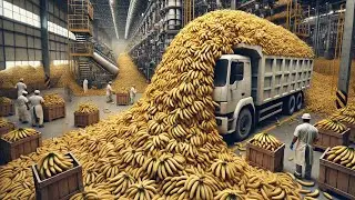 Banana Mega Factory: Processing Billion of 1000020000 Banana for Using Modern Technology