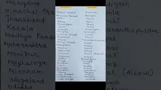 Indian States & Their Capital || govt exam  based gk @educanvibes73 #shorts