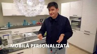 Bucatarie cu fronturi din MDF FREZAT MODERNE