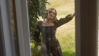 Trying on the Still Life Dreamers Dress, the perfect fall fairytale gown