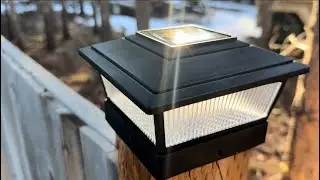Illuminate Your Evenings 🔆 KEILAIMO Dual-Mode Solar Post Cap Lights for Deck & Fence