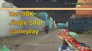 KAR-98K JINGLE SHOT GAMEPLAY IN FFA- 94 KILLS!!!!!-NEW CHRISTMAS WEAPON-CROSSFIRE WEST