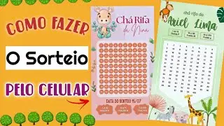 Como fazer o Sorteio ch&aacute; rifa pelo celular | AURENICE LIONAIS♡