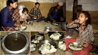 DHARME BROTHER'S family having dinner in the village || village dinner in Nepal