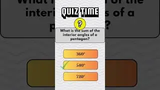 What is the sum of the interior angles of a pentagon? #pentagon