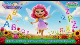 TickleTown &ndash; Episode 11: &ldquo;Flower Garden Adventure &ndash; Blooms from A&ndash;Z&rdquo; | Learn with Tickle the Fairy