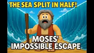 THE SEA SPLIT IN HALF!  Moses Impossible Escape Roblox Style (WATER WALLS!)