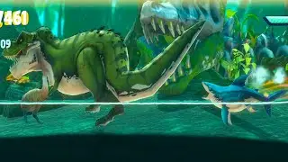 Creto vs T.rex Dinosaur - Hungry Shark Jurassic Primal