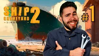 O Desmanche de Navios TOTALMENTE Dentro da Lei (confia) | Ship Graveyard Simulator 2 #01